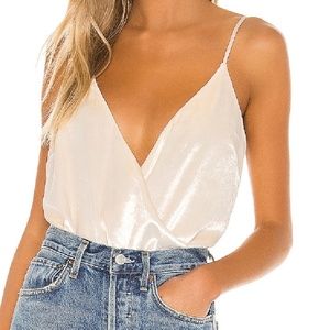 Lovers + Friends Cami Bodysuit in prosecco